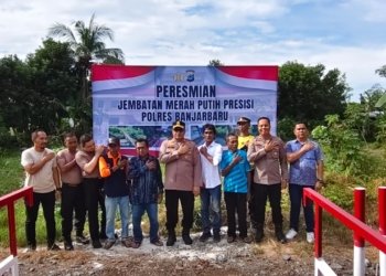 Polres Banjarbaru Resmikan Dua Jembatan Permanen di Guntung Manggis, Permudah Akses Warga ke Kebun dan Sekolah