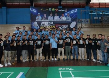 Meriahkan Hari Jadi ke- 76 Kabupaten Kotabaru, Saijaan Liga Bulutangkis 2026 Resmi Dibuka