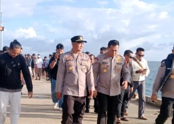 Perjalanan Ekstrem ke Pulau Terluar, Kapolres Kotabaru Kunjungi Polsek Pulau Sembilan