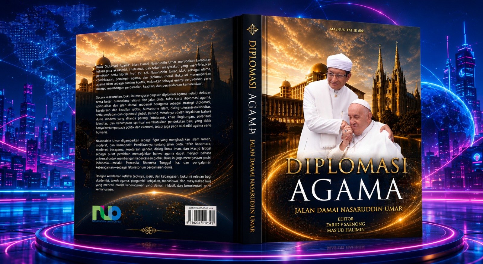 Buku Diplomasi Agama Nasaruddin Umar Diluncurkan, Rektor UIN RIL Tegaskan Spiritualitas Jadi Jalan Perdamaian Dunia