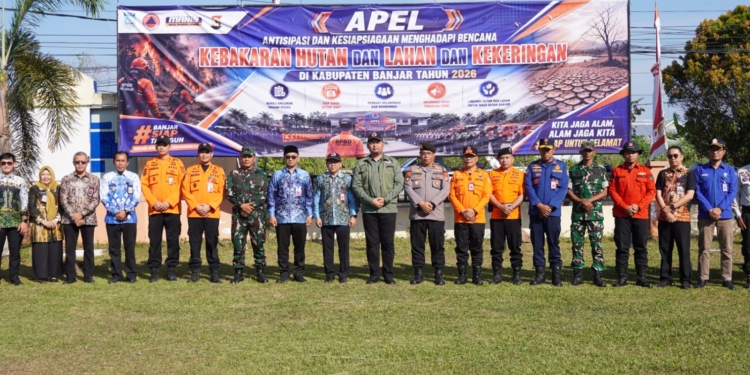 Apel Siaga Karhutla 2026 Digelar, Pemkab Banjar Targetkan Penurunan Kebakaran Lahan Hingga 50 Persen
