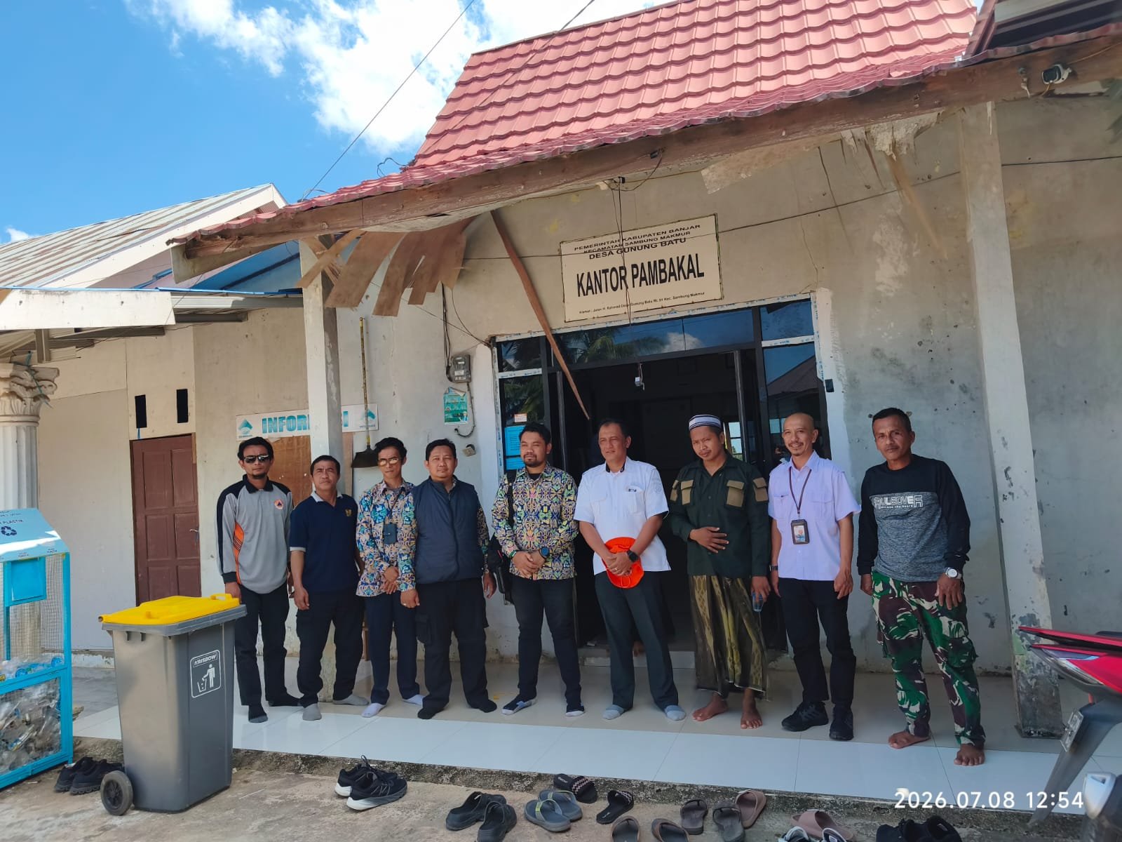 BPBD Banjar Salurkan Tandon Air Bersih ke Desa Gunung Batu, BPBPK Kalsel Tinjau Langsung Lokasi Kekeringan