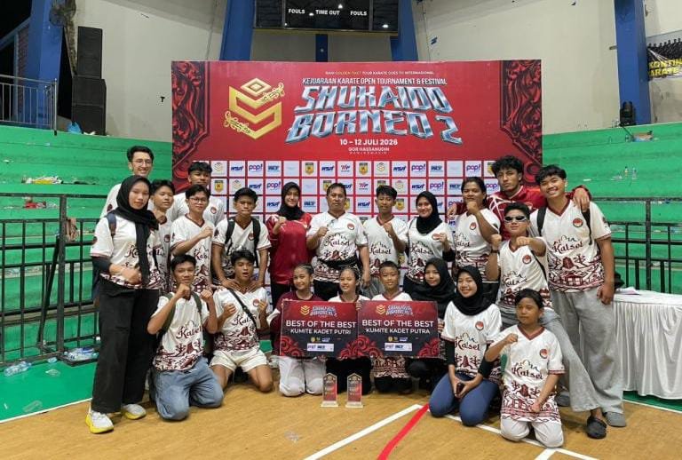 Debut Perdana, Shokaido South Borneo Sabet 17 Medali dan Finis Peringkat Empat