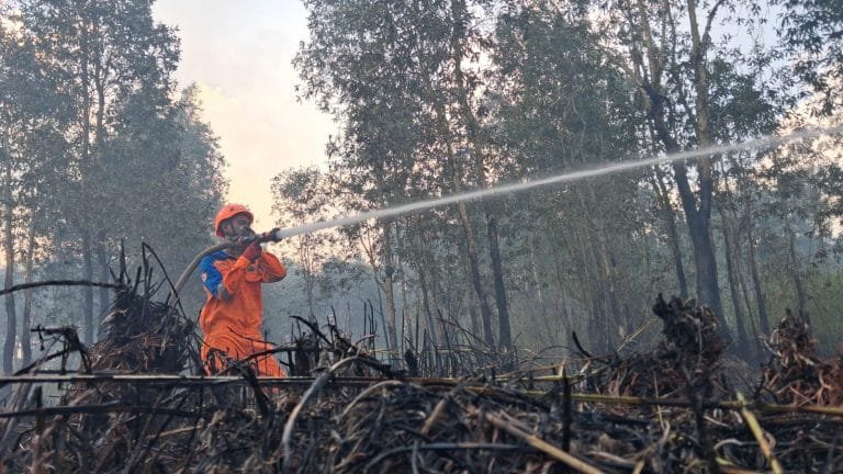 Karhutla Landasan Ulin Timur Cepat Dikendalikan, Lurah Apresiasi Gerak Cepat Tim Gabungan