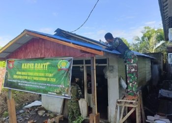 Program RTLH Kodim 1022 Tanah Bumbu Sukses Ubah Rumah Warga Di Desa Baroqah Jadi Hunian Layak