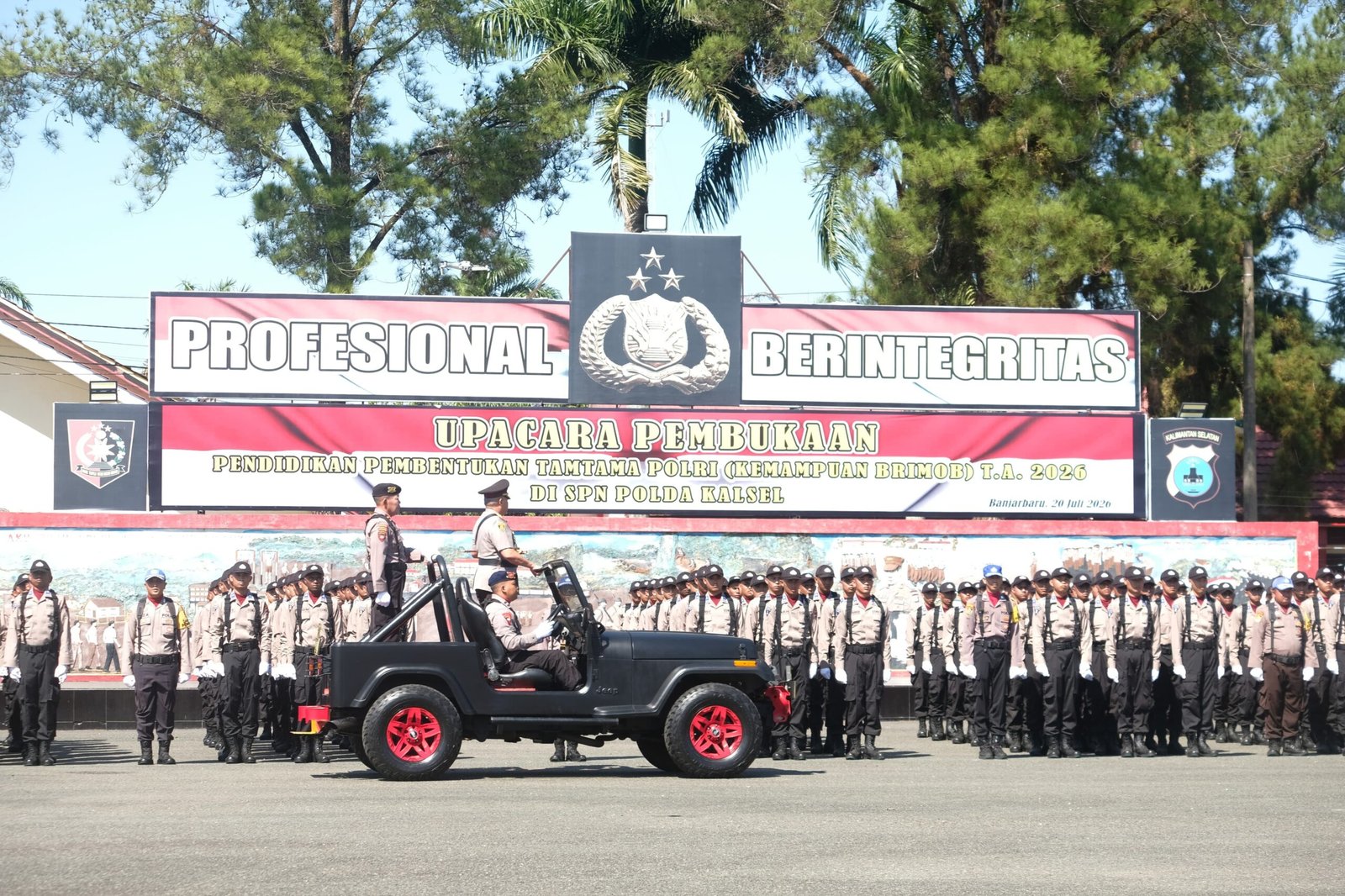 SPN Polda Kalsel Mulai Didik 700 Calon Tamtama Brimob dari Seluruh Indonesia