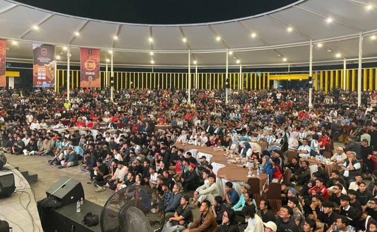 3.000 Warga Padati Nobar Final Piala Dunia 2026 Bersama Gubernur Kalsel di Tugu Nol Kilometer