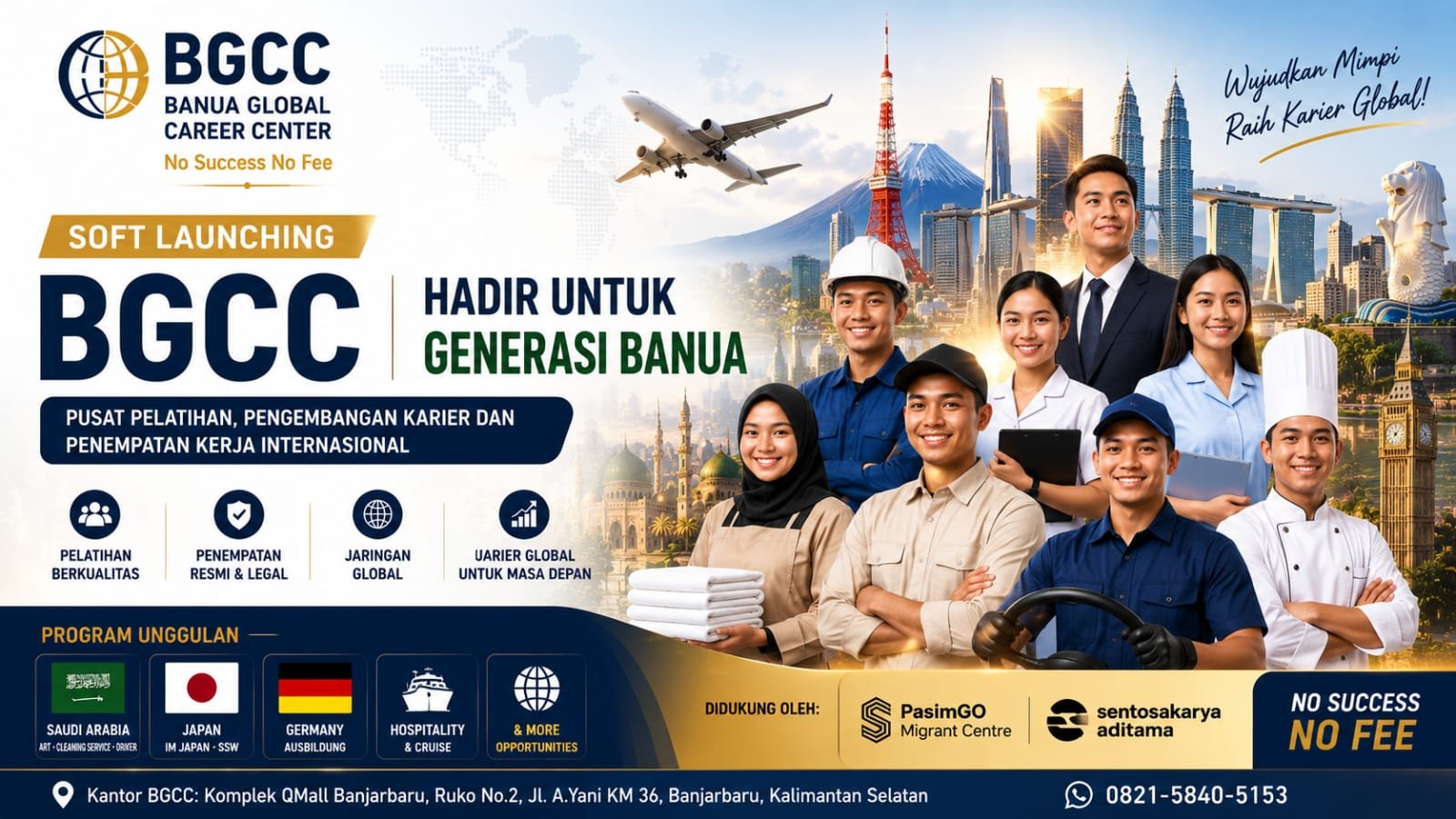 BGCC Mulai Beroperasi, Buka Peluang Pelatihan hingga Penempatan Kerja ke Luar Negeri
