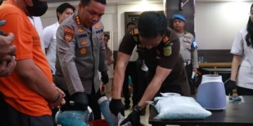 Belasan Kilogram Narkoba Senilai Miliaran Rupiah Dilebur Deterjen di Banjarmasin!