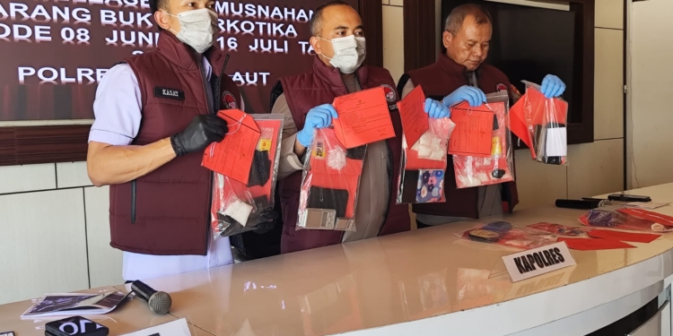 Ratusan Gram Sabu Senilai Rp350 Juta di Tala Dimusnahkan