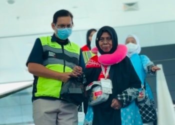 Tuntaskan Penerbangan Haji 2026, Bandara Internasional Syamsudin Noor Sambut Kloter Terakhir