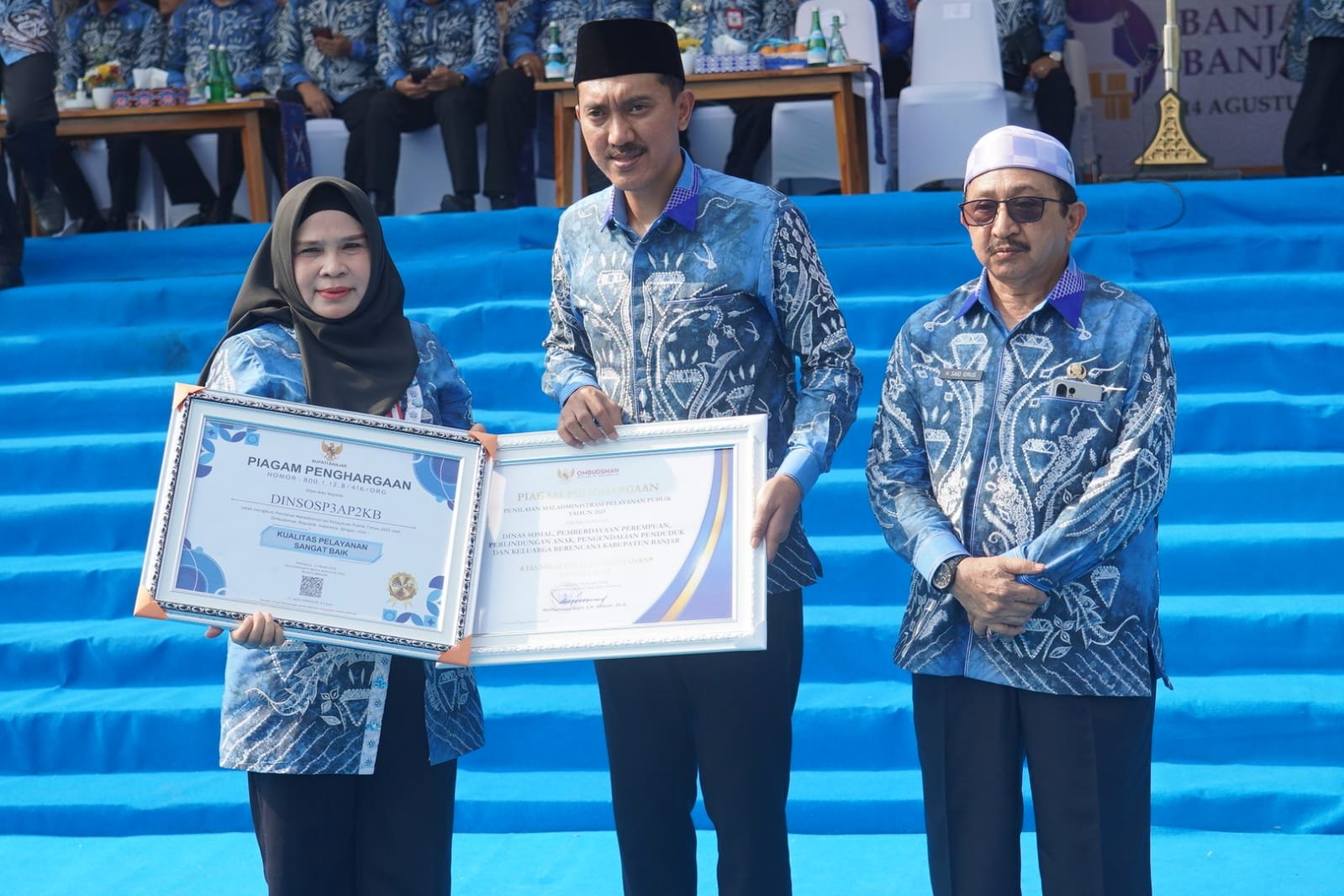 Dinsos P3AP2KB Banjar Raih Penghargaan Ombudsman, Komitmen Pelayanan Publik Makin Diperkuat