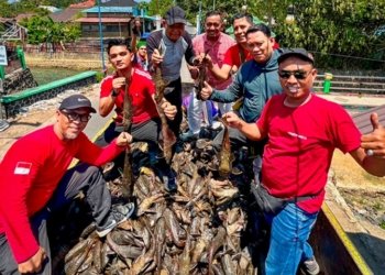 Bukan Lomba Biasa! Cara Kreatif Warga Banjarbaru Rayakan Kemerdekaan Berburu 2,4 Ton Ikan Invasif di Sungai