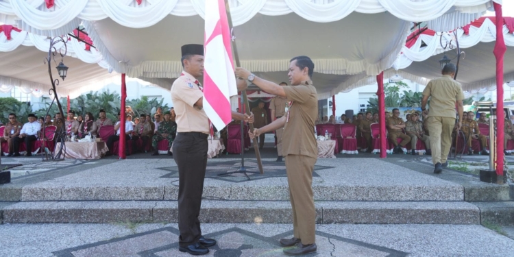 Sekda Balangan Lepas Kontingen Pramuka ke Jamnas XII, Berpesan Jaga Nama Baik Daerah dan Banggakan Kalsel
