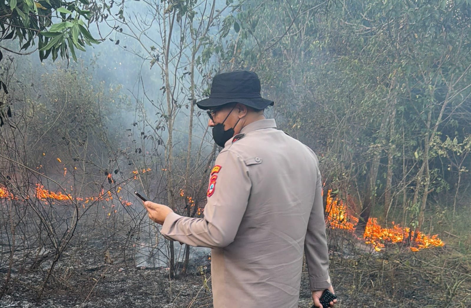 10 Hektare Lahan Terbakar, Polisi Selidiki Karhutla di Cempaka