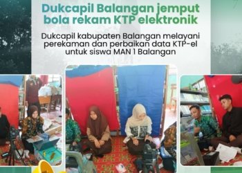 Disdukcapil Balangan Lanjutkan Inovasi “Sweet Seventeen”, Jemput Bola Perekaman KTP-el di Sekolah