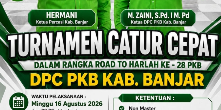 Road to Harlah ke-28 PKB, DPC PKB Banjar Gelar Turnamen Catur Cepat Berhadiah