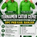 Road to Harlah ke-28 PKB, DPC PKB Banjar Gelar Turnamen Catur Cepat Berhadiah