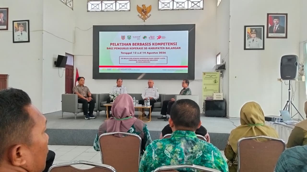 Perkuat SDM Koperasi, Balangan Gelar Diklat Berbasis Kompetensi dan Uji Sertifikasi BNSP