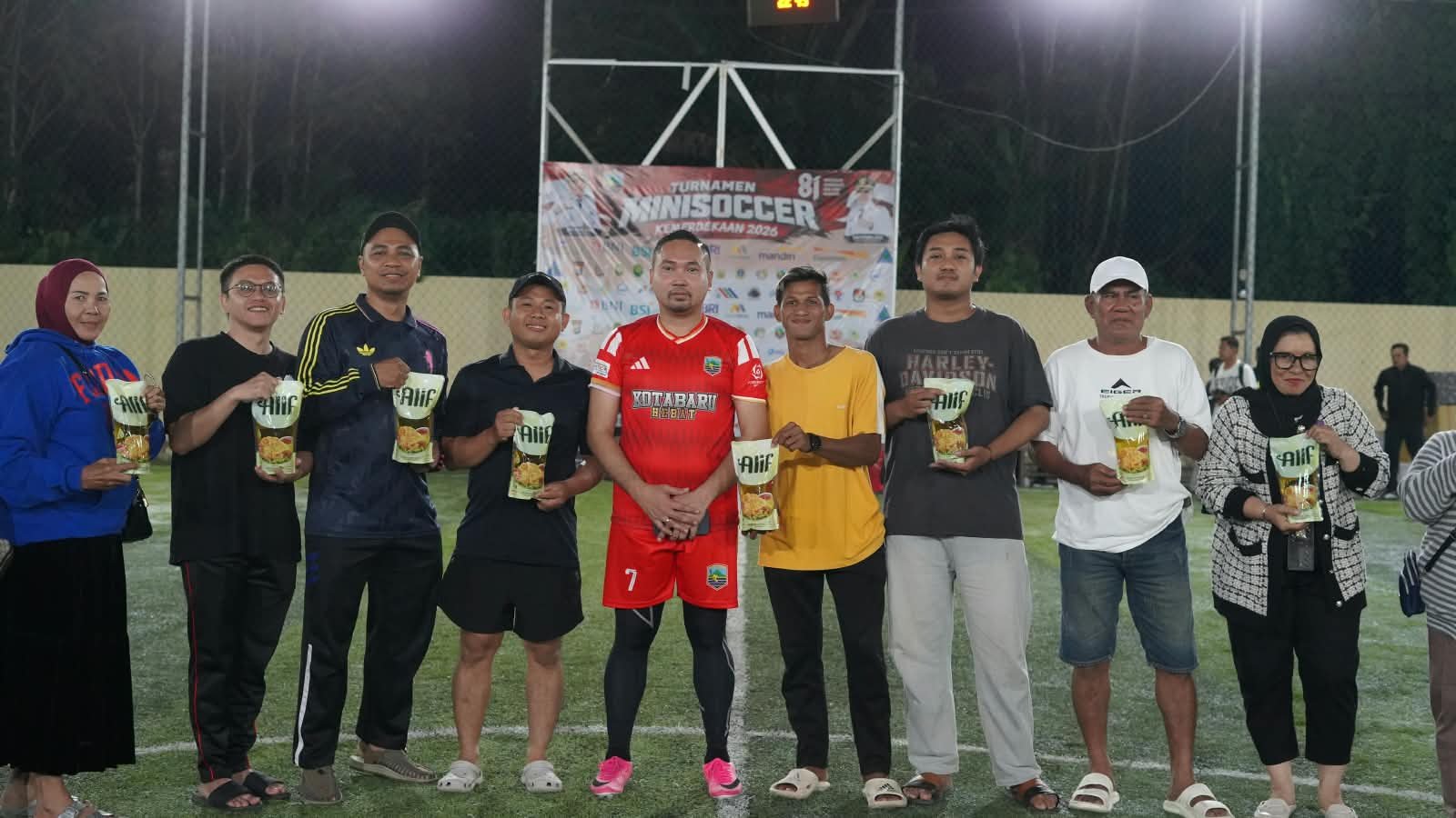 Turnamen Minisoccer HUT RI ke-81 di Kotabaru Pererat Silaturahmi Antarinstansi