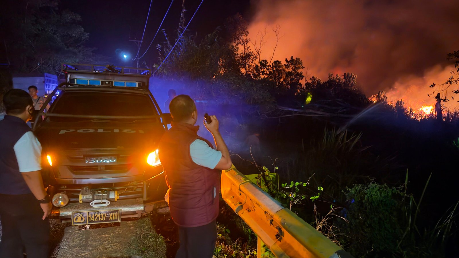 Polres Tala Bantu Penanganan Karhutla Tambang Ulang