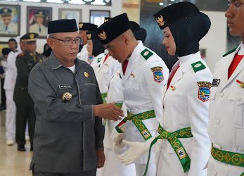 42 Pelajar Terbaik Kotabaru Dikukuhkan Jadi Paskibraka 2026, Siap Kibarkan Merah Putih
