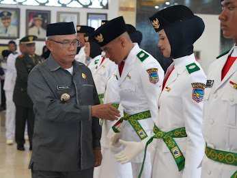 42 Pelajar Terbaik Kotabaru Dikukuhkan Jadi Paskibraka 2026, Siap Kibarkan Merah Putih