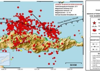 Gempabumi Tektonik M6,2 Di Teluk Tomini, Sulawesi Tengah Tidak Berpotensi Tsunami