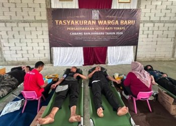 Rayakan Kemerdekaan, PSHT Banjarbaru Donorkan Darah untuk Pasien RSDI