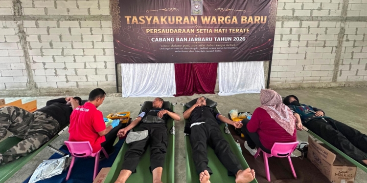 Rayakan Kemerdekaan, PSHT Banjarbaru Donorkan Darah untuk Pasien RSDI