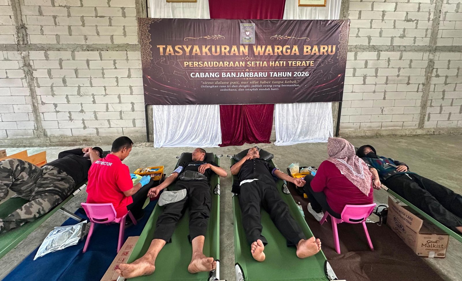 Rayakan Kemerdekaan, PSHT Banjarbaru Donorkan Darah untuk Pasien RSDI