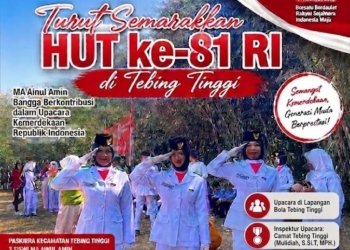 Srikandi MA Ainul Amin Kinclong di Balik Khidmatnya Pengibaran Merah Putih di Tebing Tinggi