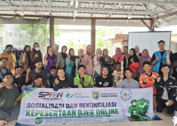 BPJS Ketenagakerjaan Batulicin Gelar Sosialisasi dan Rekonsiliasi Kepesertaan untuk 250 Ojek Online dan Offline di Tanah Bumbu