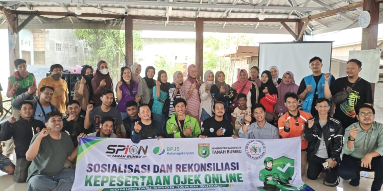 BPJS Ketenagakerjaan Batulicin Gelar Sosialisasi dan Rekonsiliasi Kepesertaan untuk 250 Ojek Online dan Offline di Tanah Bumbu