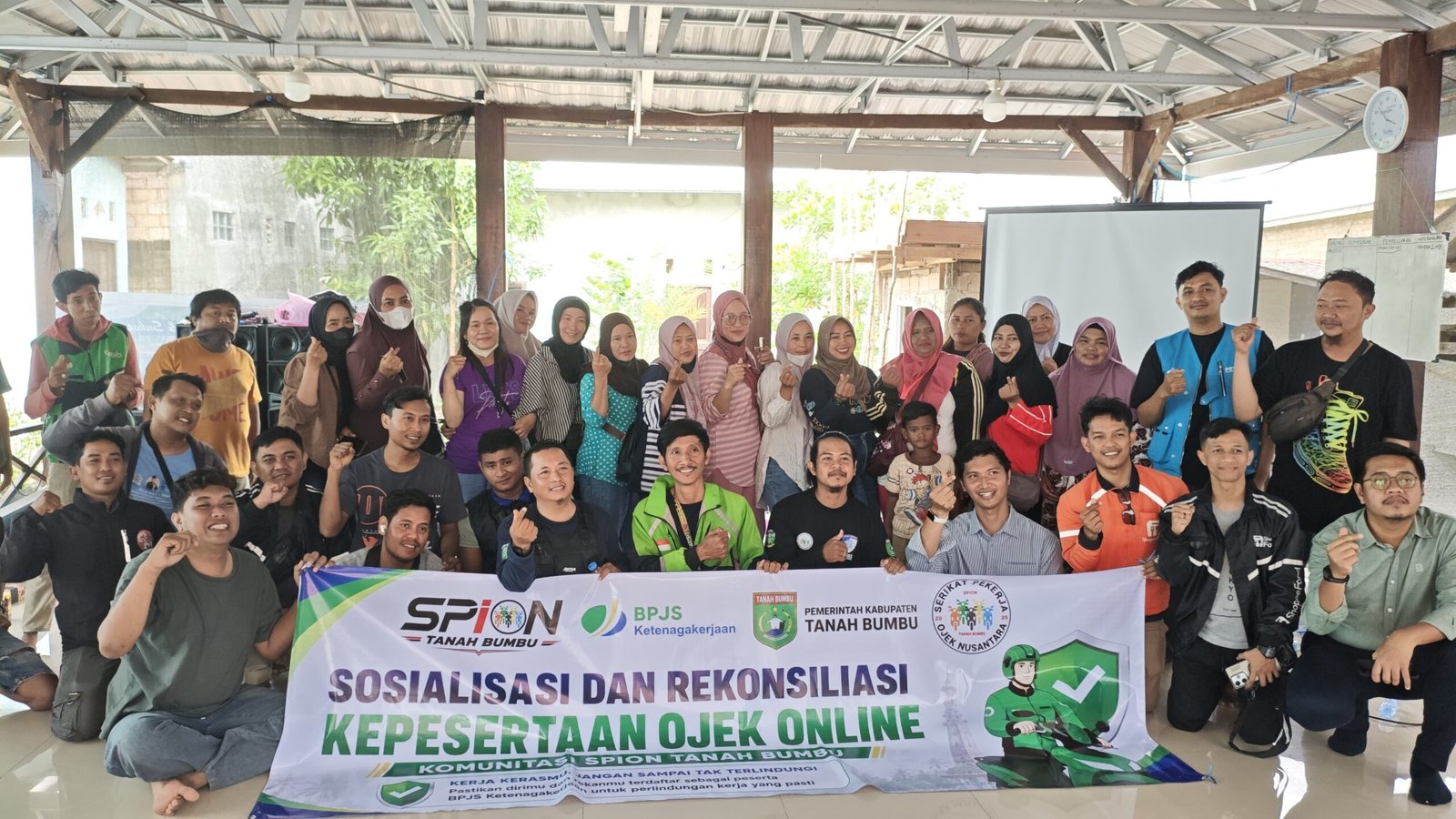 BPJS Ketenagakerjaan Batulicin Gelar Sosialisasi dan Rekonsiliasi Kepesertaan untuk 250 Ojek Online dan Offline di Tanah Bumbu