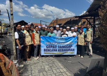 Peduli Sesama, YBM PLN Salurkan Bantuan bagi Korban Kebakaran Antasan Senor, Martapura