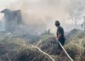 Kebakaran Lahan di Landasan Ulin Banjarbaru, Bangunan Penampungan Rongsokan Ludes