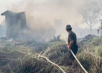 Kebakaran Lahan di Landasan Ulin Banjarbaru, Bangunan Penampungan Rongsokan Ludes