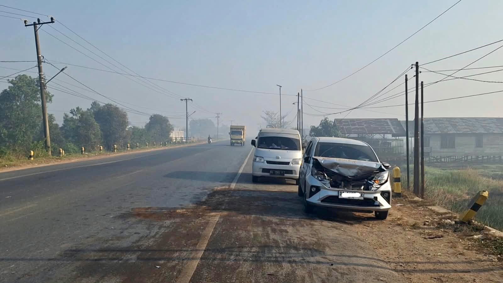 Bak Kota di Film Silent Hill, Kabut Asap Karhutla di Banjarbaru Bikin Tiga Kecelakaan