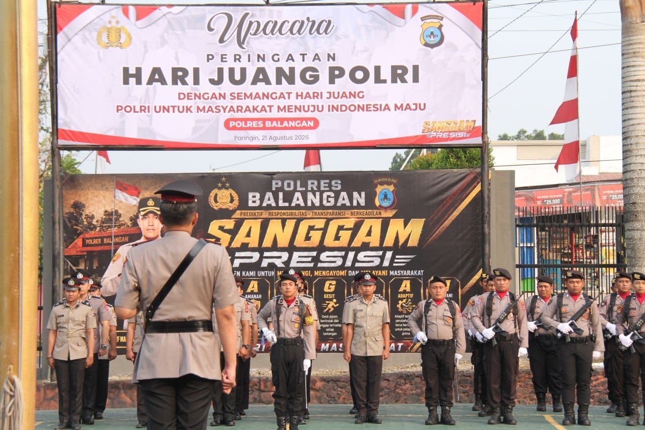 Polres Balangan Peringati Hari Juang Polri, Teguhkan Semangat Pengabdian kepada Masyarakat