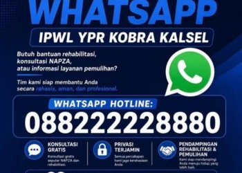 Butuh Konsultasi NAPZA? IPWL YPR Kobra Kalsel Buka Hotline WhatsApp Gratis