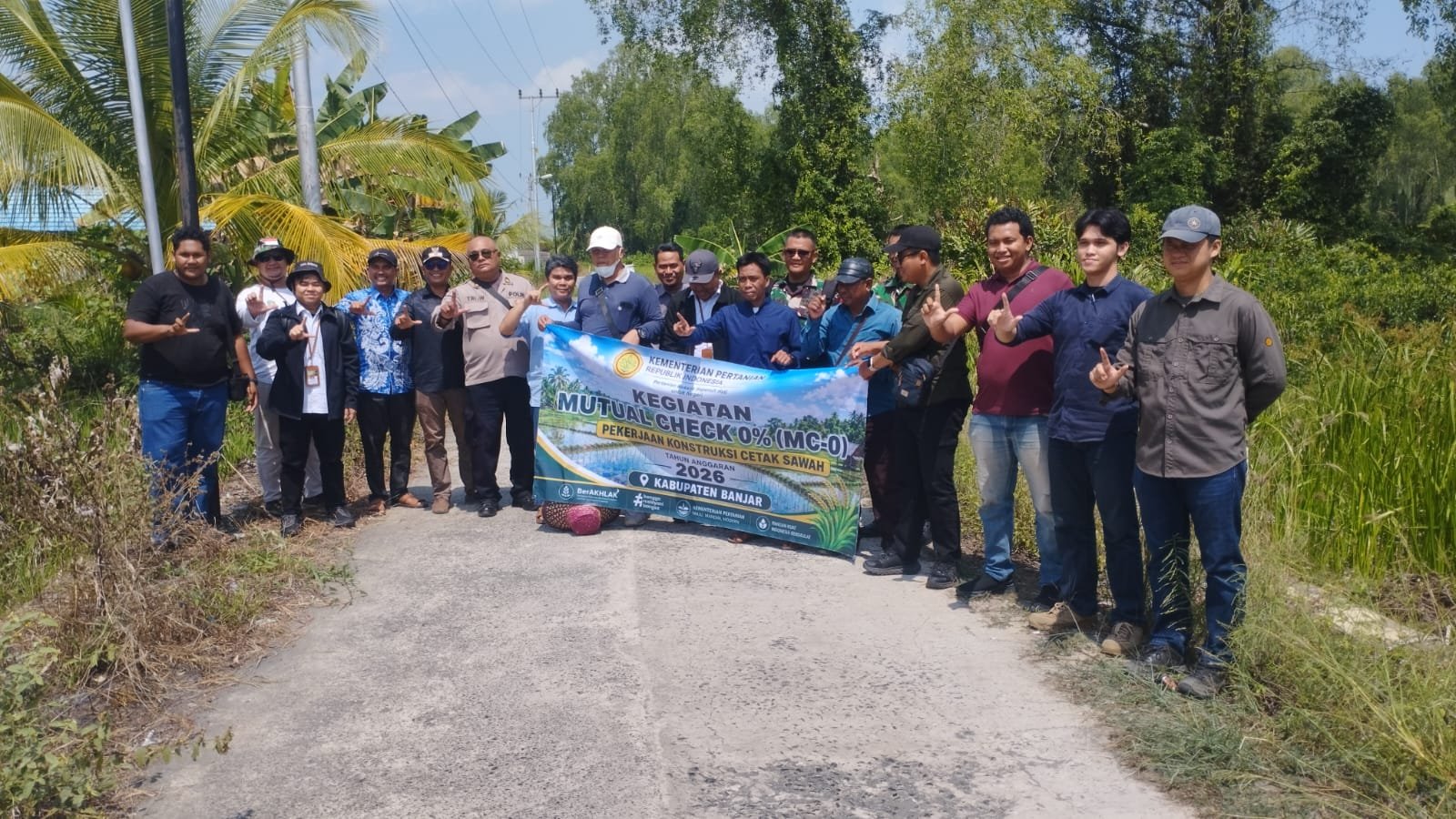 MC-0 Cetak Sawah Dimulai, Lima Desa di Tatah Makmur Bersiap Hidupkan Kembali Lahan Tidur