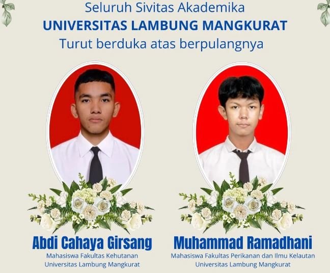 Dua Mahasiswa ULM Meninggal Dunia Saat KKN di Tanah Bumbu, Kampus Dampingi Korban dan Serahkan Penyelidikan ke Polisi
