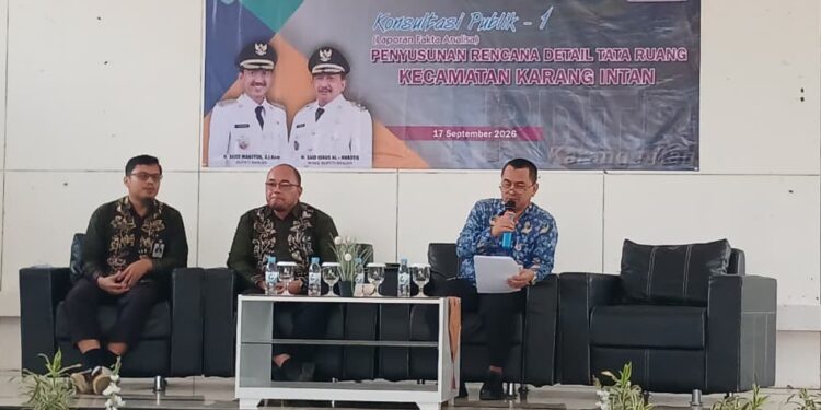 RDTR Karang Intan Dimatangkan, Pemkab Banjar Dorong Pembangunan Lebih Terarah