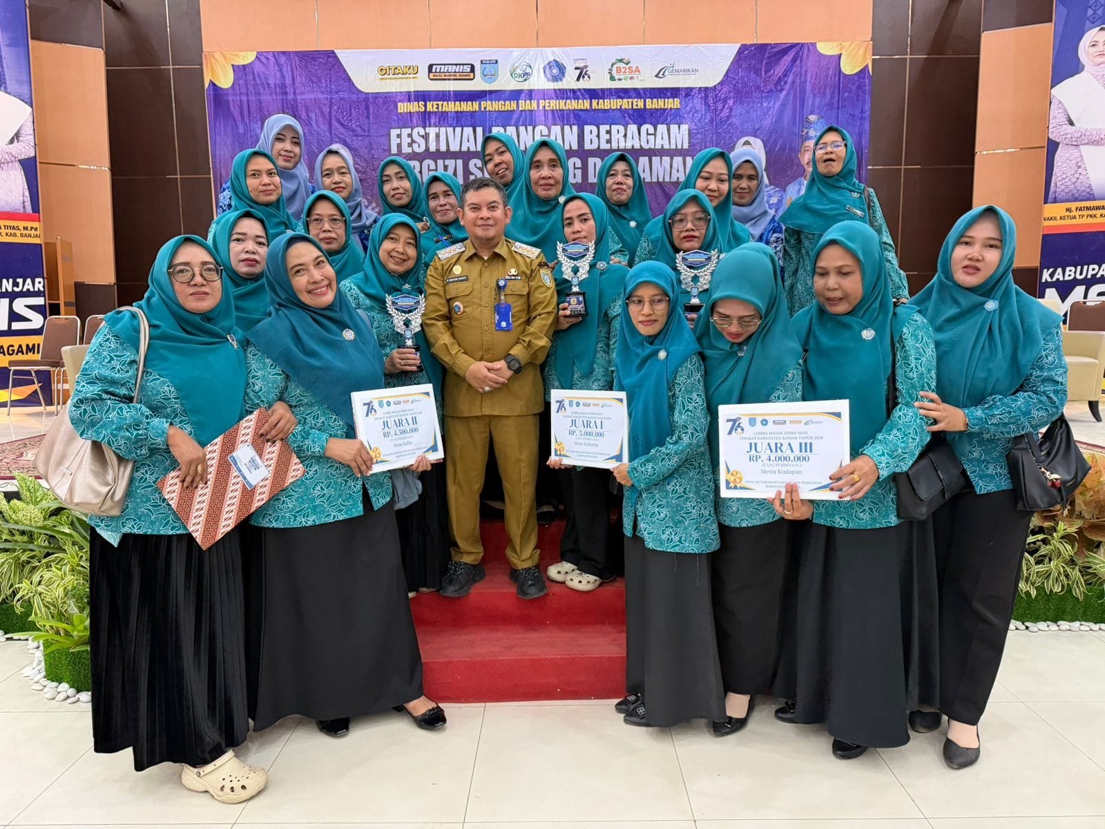 Festival B2SA dan LMSI Digelar DKPP Kabupaten Banjar, Tatah Makmur Raih Tiga Juara