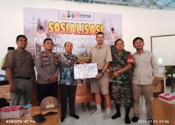 Cegah Karhutla, Forkopincam Kelumpang Selatan Gandeng Sinar Mas Gelar Sosialisasi