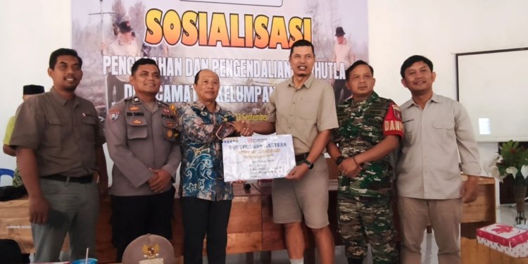 Cegah Karhutla, Forkopincam Kelumpang Selatan Gandeng Sinar Mas Gelar Sosialisasi