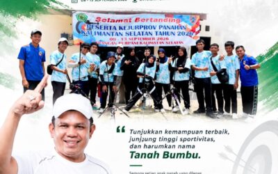 Wakil Ketua DPRD Tanbu H. Hasanuddin Beri Dukungan Atlet PERPANI di Kejurprov Kalsel