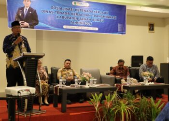 Tingkatkan Kualitas SDM dan Tenaga Kerja Lokal Berdaya Saing, Pemkab Tanah Bumbu Gelar Sosialisasi Ketenagakerjaan