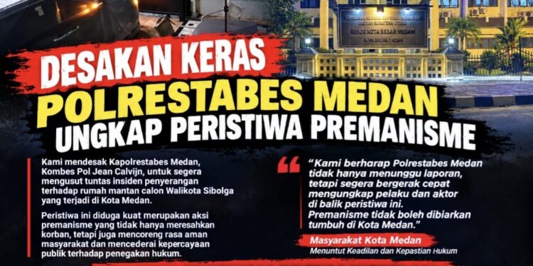 Dua Kali Diserang, Polrestabes Medan Didesak Ungkap Aktor di Balik Penyerangan Rumah Fadhil
